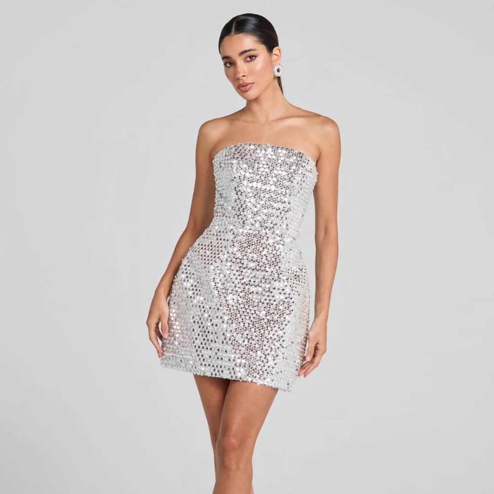 Wedding After Party Sequin Mini Dress